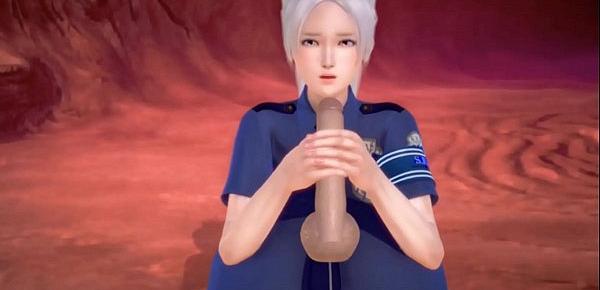  3D hentai big tit policewoman 01